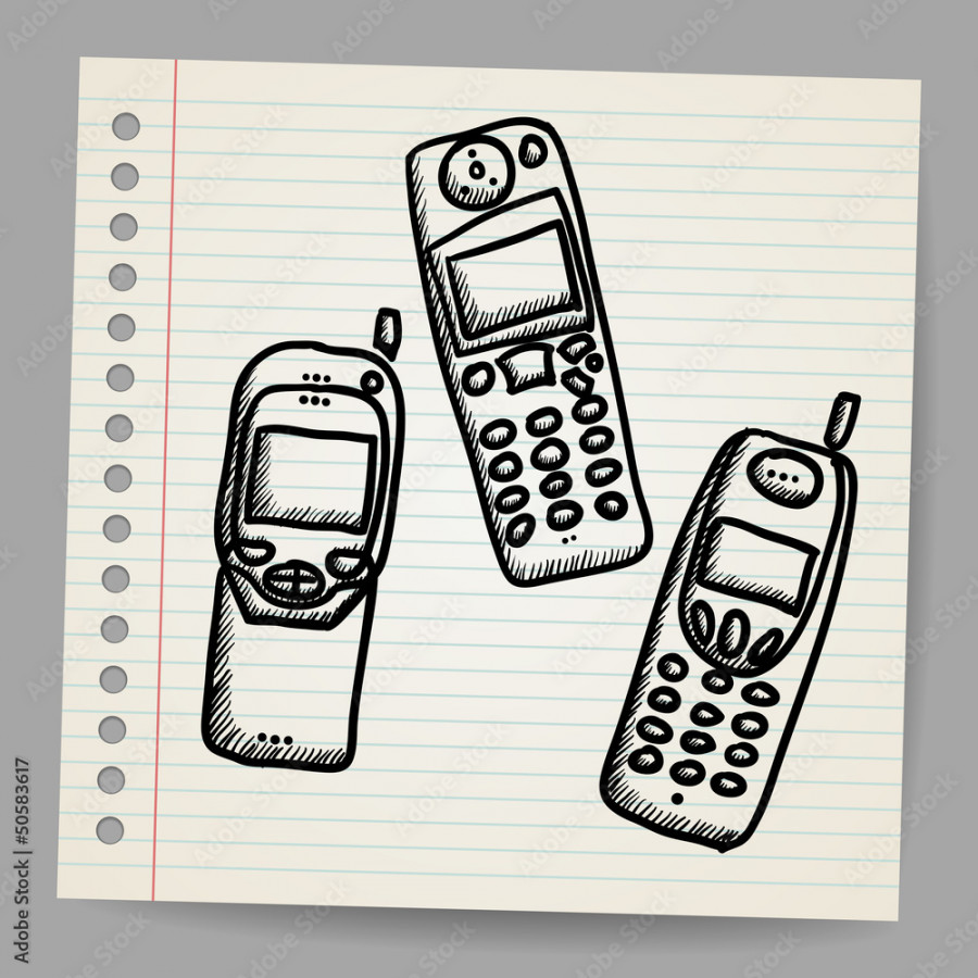 Old mobile phone set