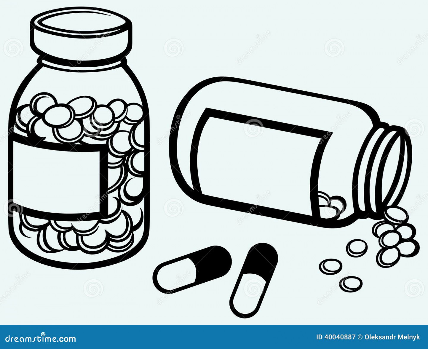 Pill Bottle Drawing Stock Illustrations – , Pill Bottle