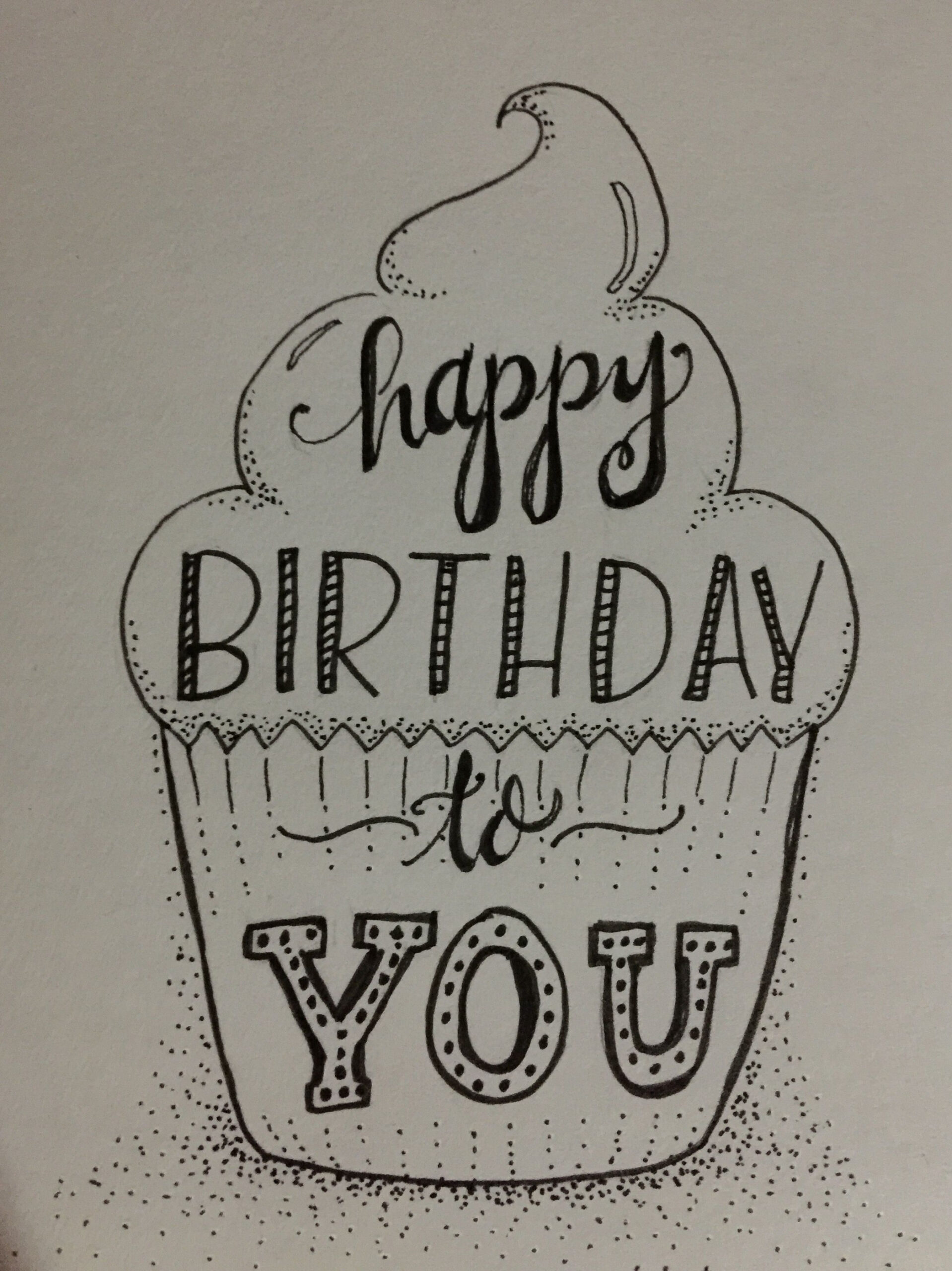 Pin by Sharlene Ricks on Cards  Birthday card drawing, Birthday