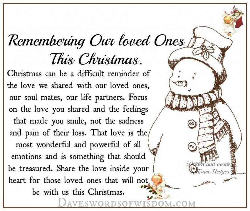 Remembering Our Loved Ones This Christmas christmas christmas