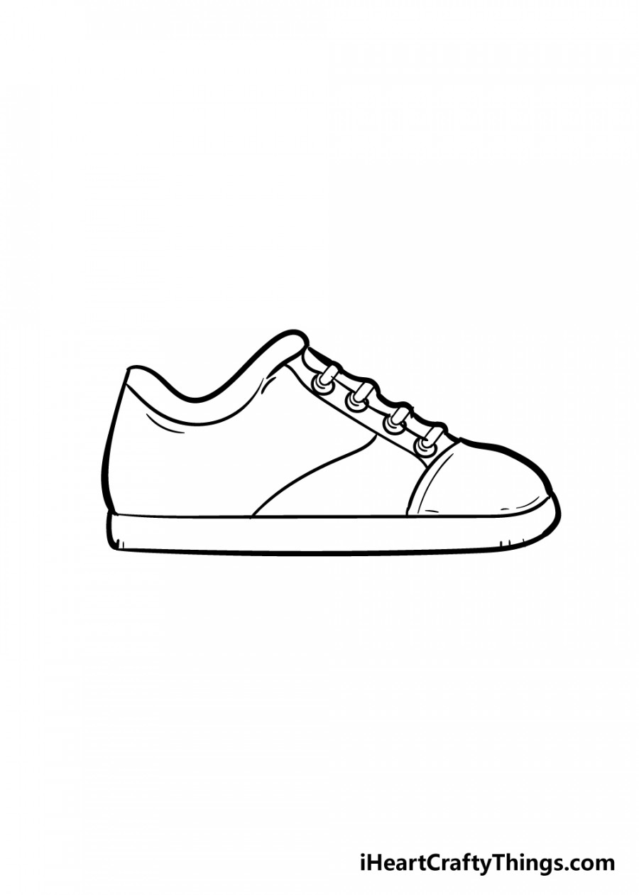 Shoe Drawing - How To Draw A Shoe Step By Step