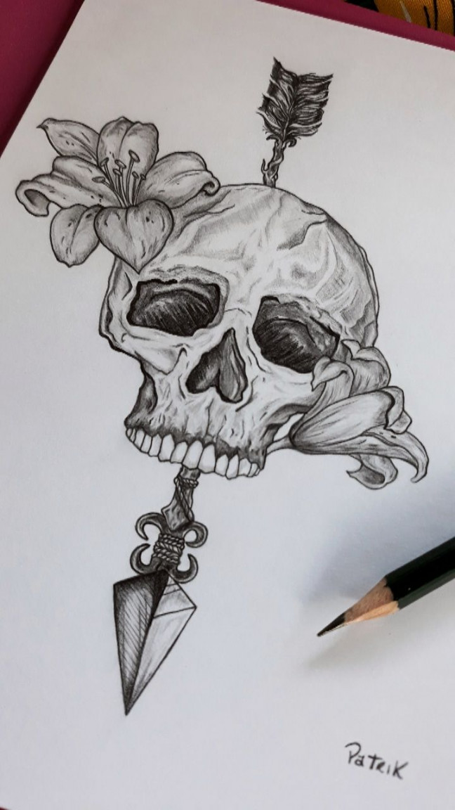 SkullArt  Skull art drawing, Meaningful drawings, Skull sketch