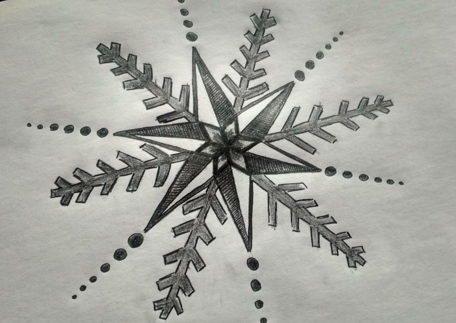 Snowflake  Pencil drawings, Painting crafts, Drawings