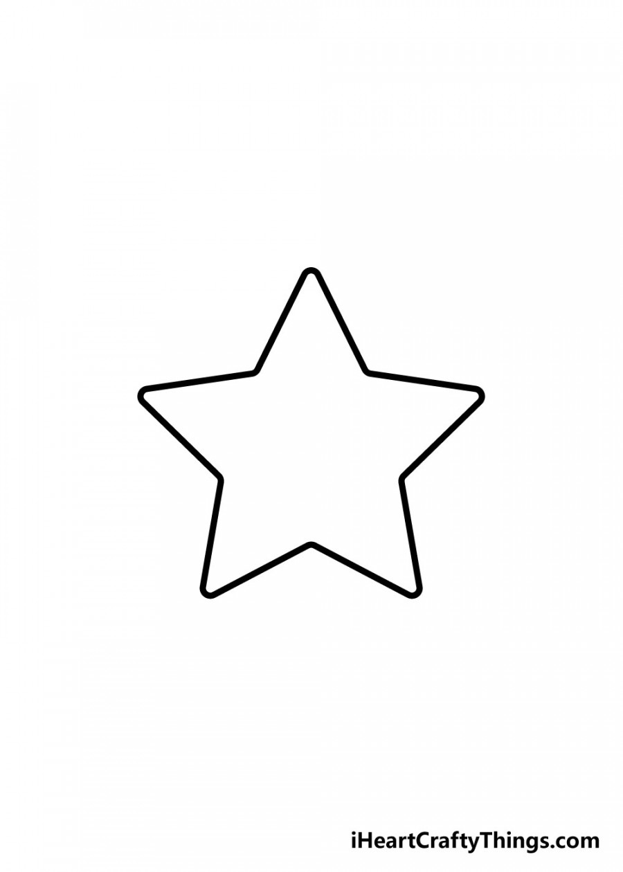 Star Drawing - How To Draw A Star Step By Step!