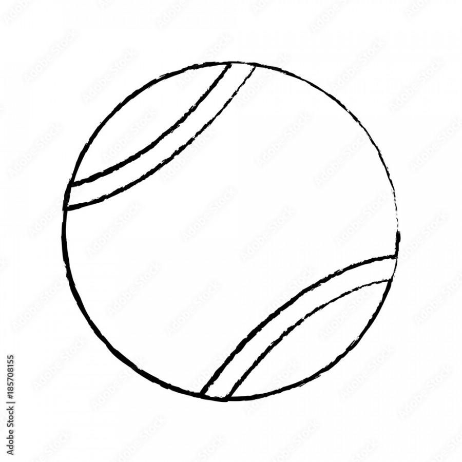 tennis ball icon image vector illustration design black sketch