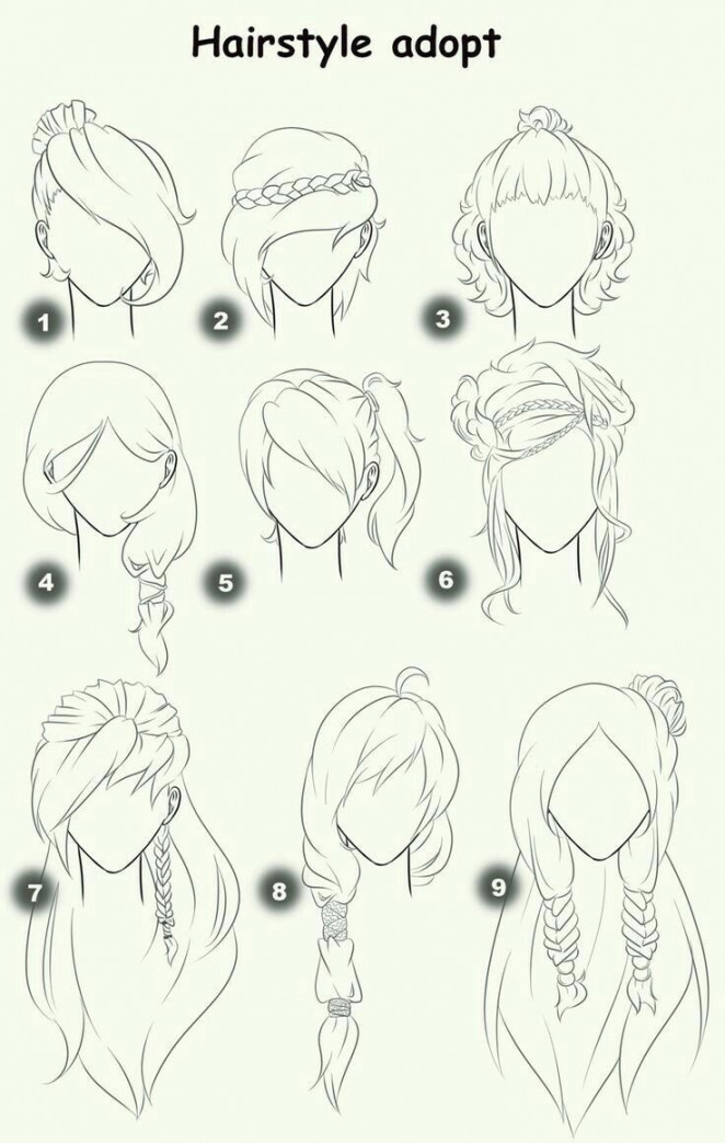 Top  Punto Medio Noticias How To Draw Anime Hair In A Ponytail