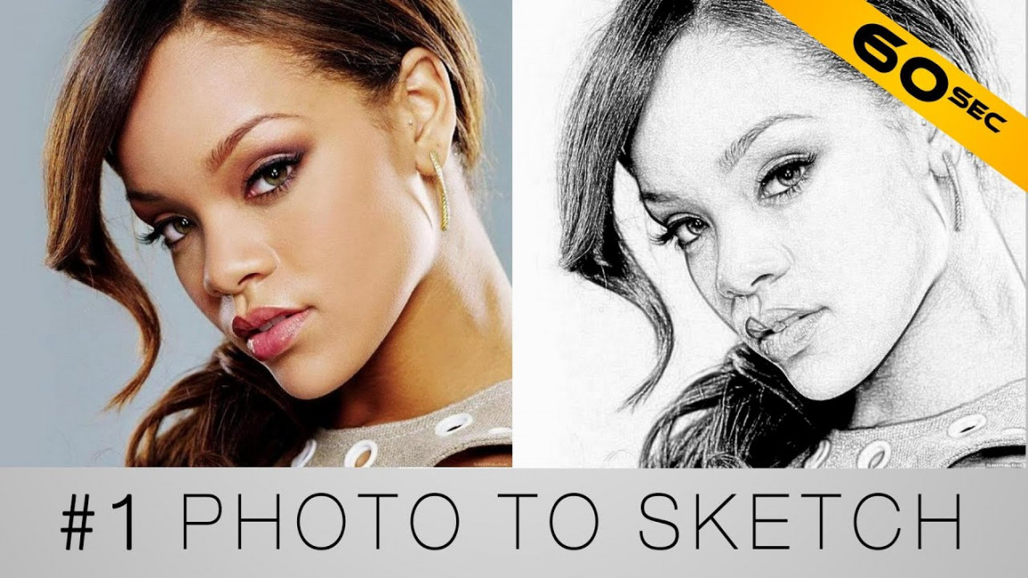 Turn your photo into a sketch - Photoshop in  seconds