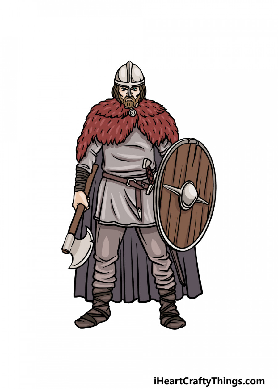 Viking Drawing - How To Draw A Viking Step By Step