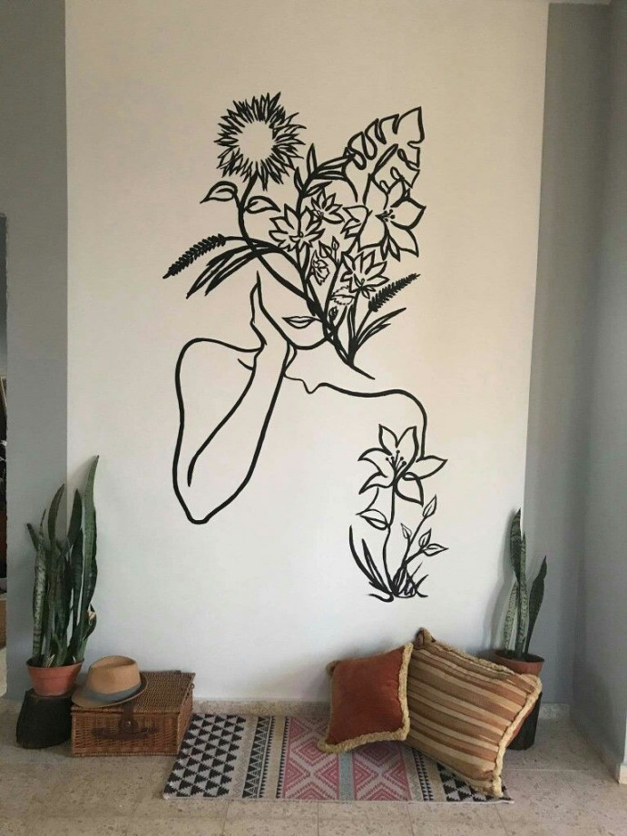 Wall drawing  Wall drawing ideas, Wall drawing, Wall drawing