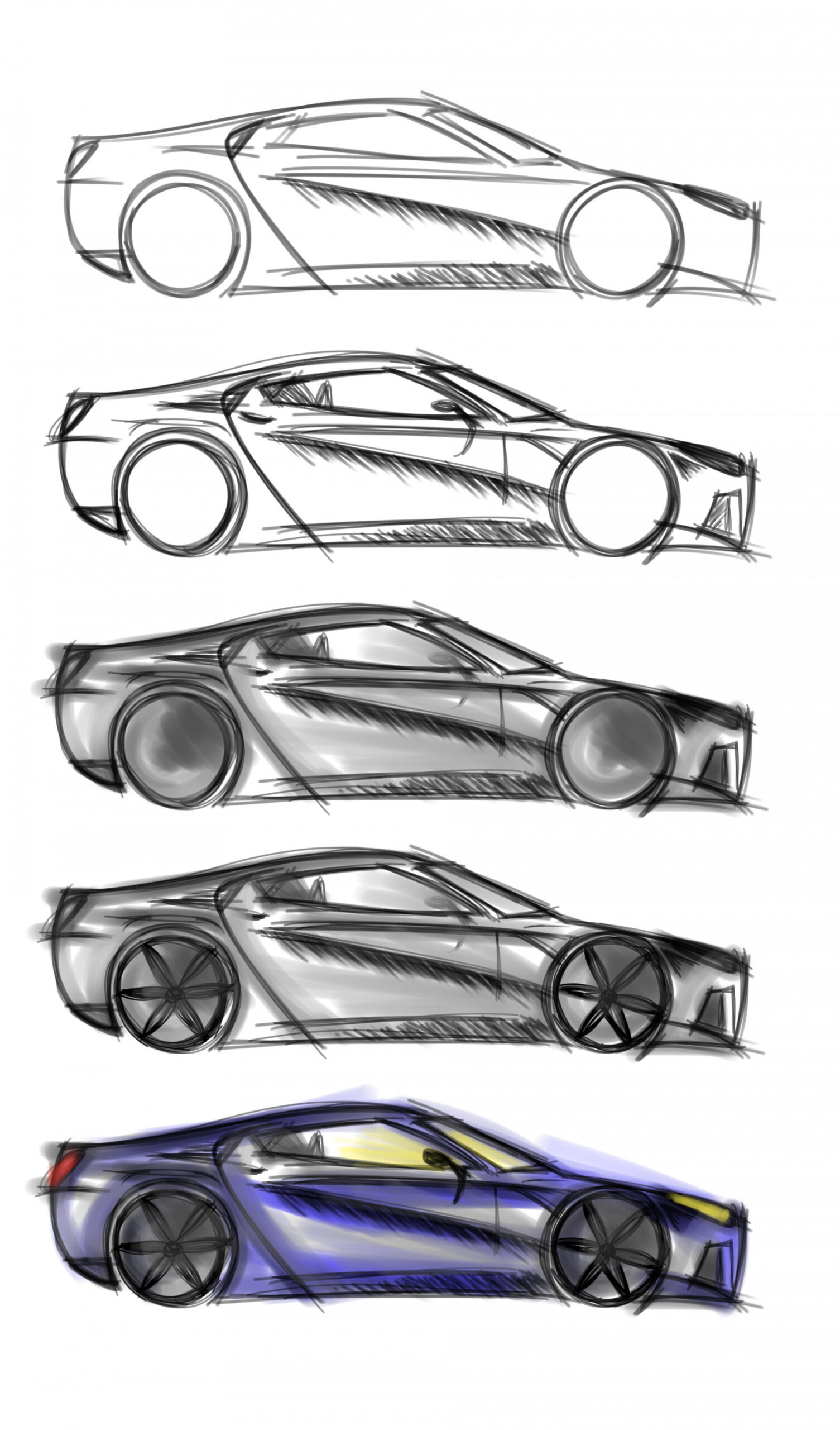 Waqas Iftikhar - Concept Car sketch