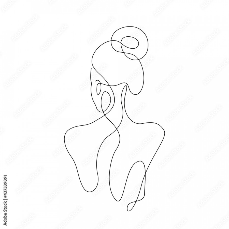 Woman One Line Drawing