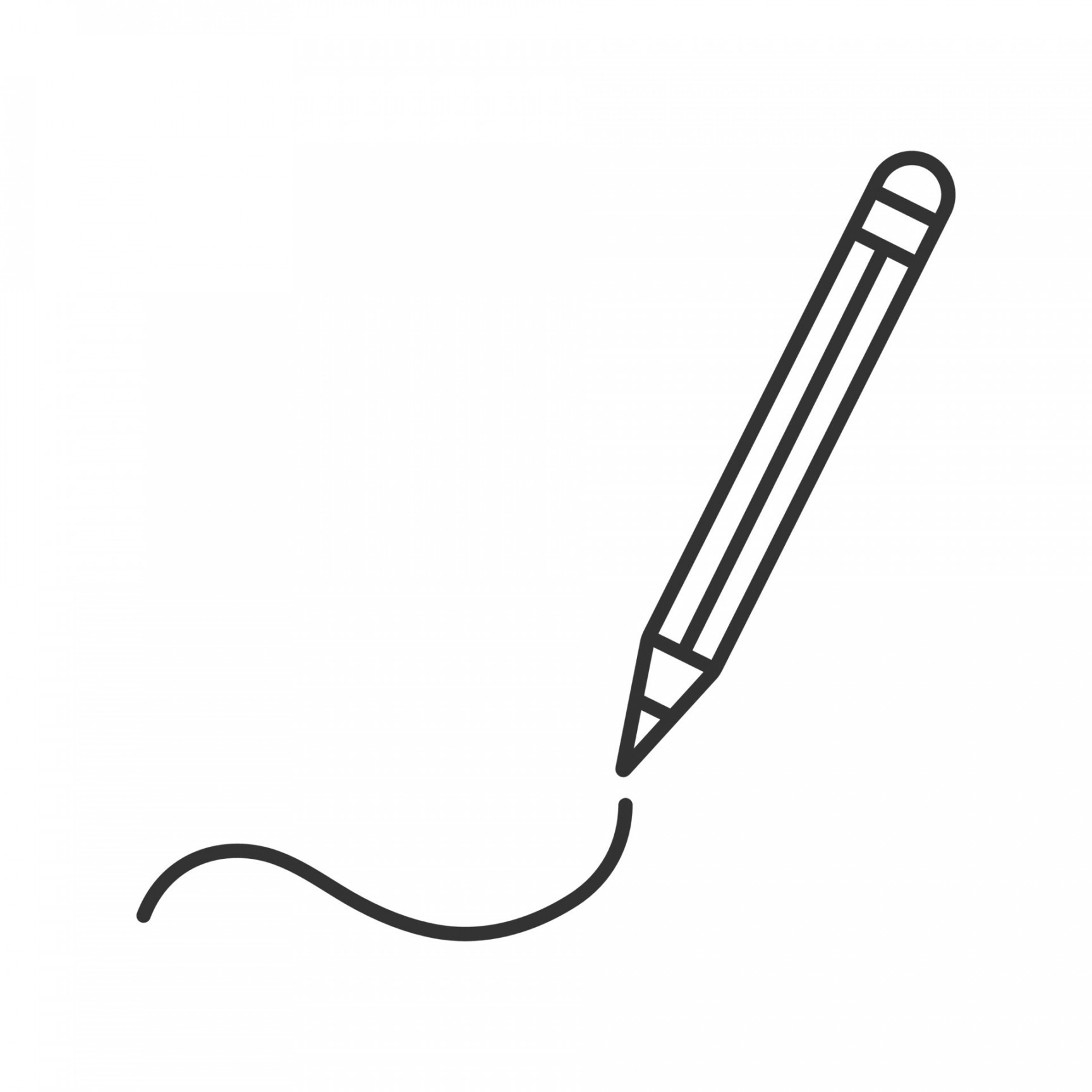 Writing pencil linear icon. Thin line illustration