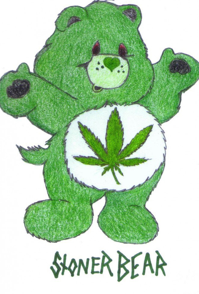 Adorable Stoner Bear Illustration by djdaztec on deviantART