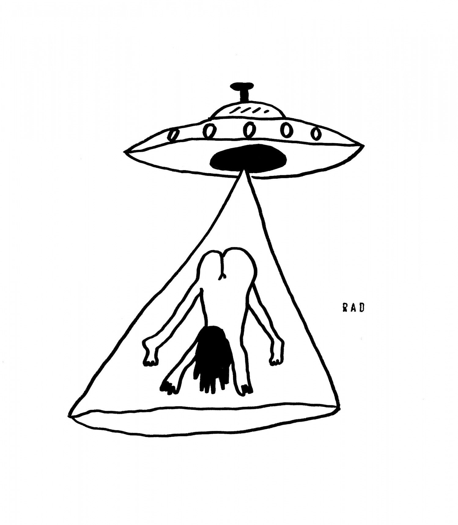 Alien Abduction Print "x"