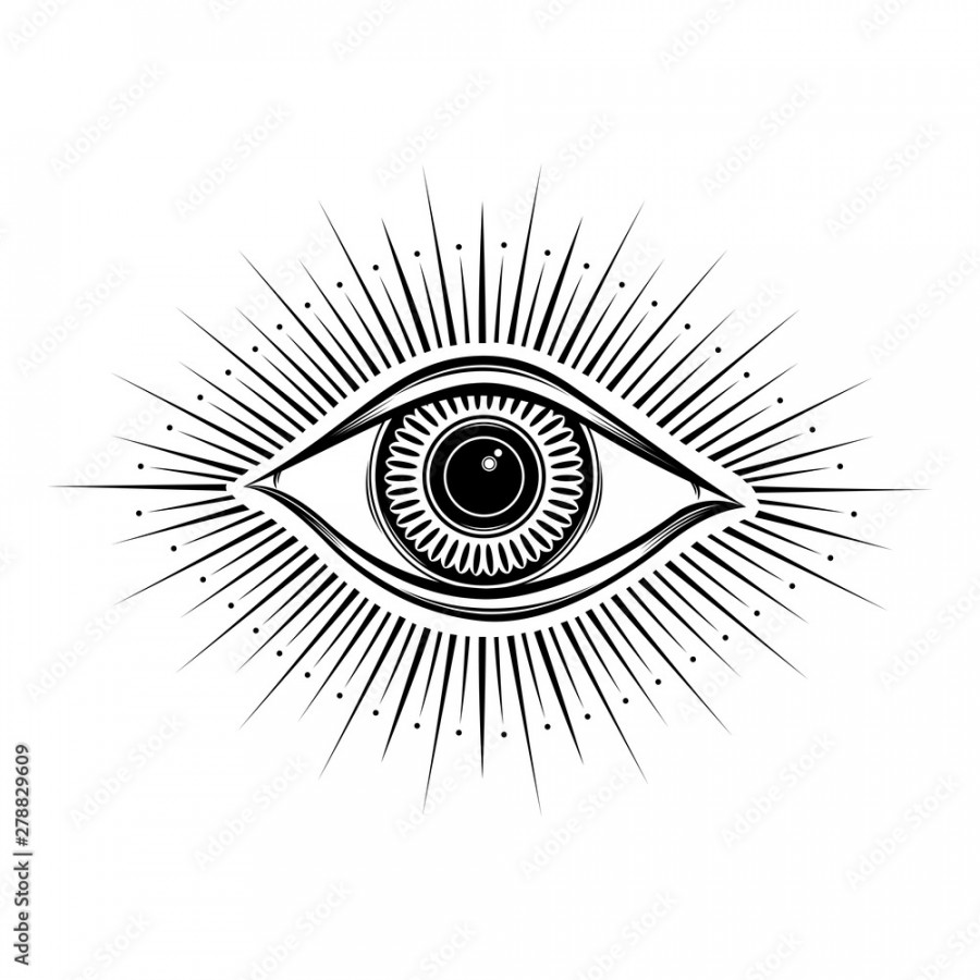 All seeing eye symbol. Vision of Providence