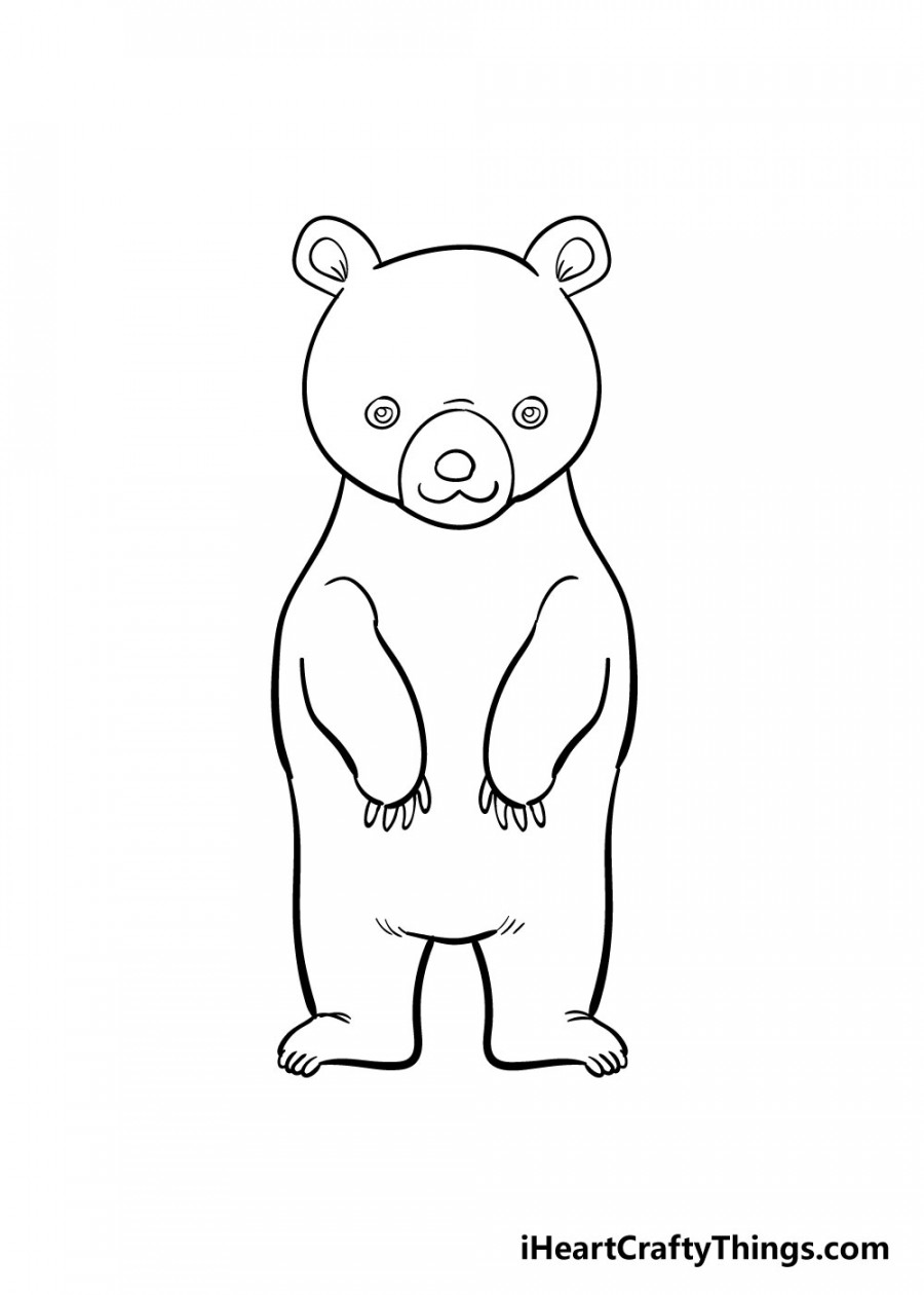 Bear Drawing - How To Draw A Bear Step By Step!