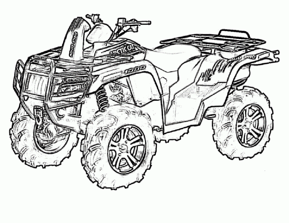 Beautiful Four Wheeler Coloring Pages  Educative Printable