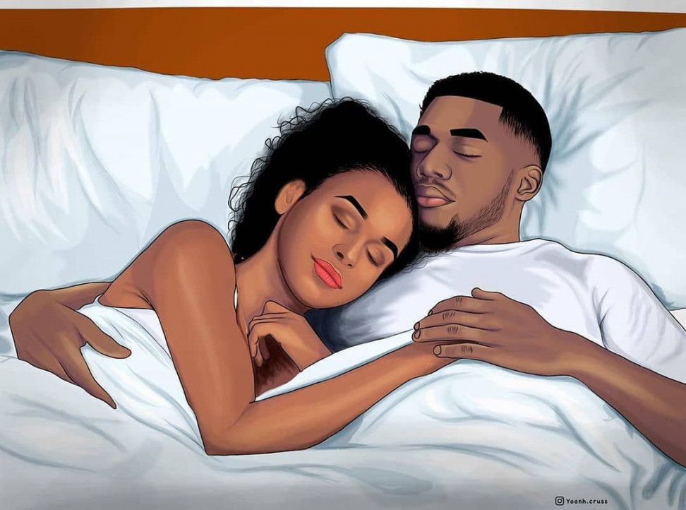 BLACK COUPLES ART sur Instagram : By @yoanh