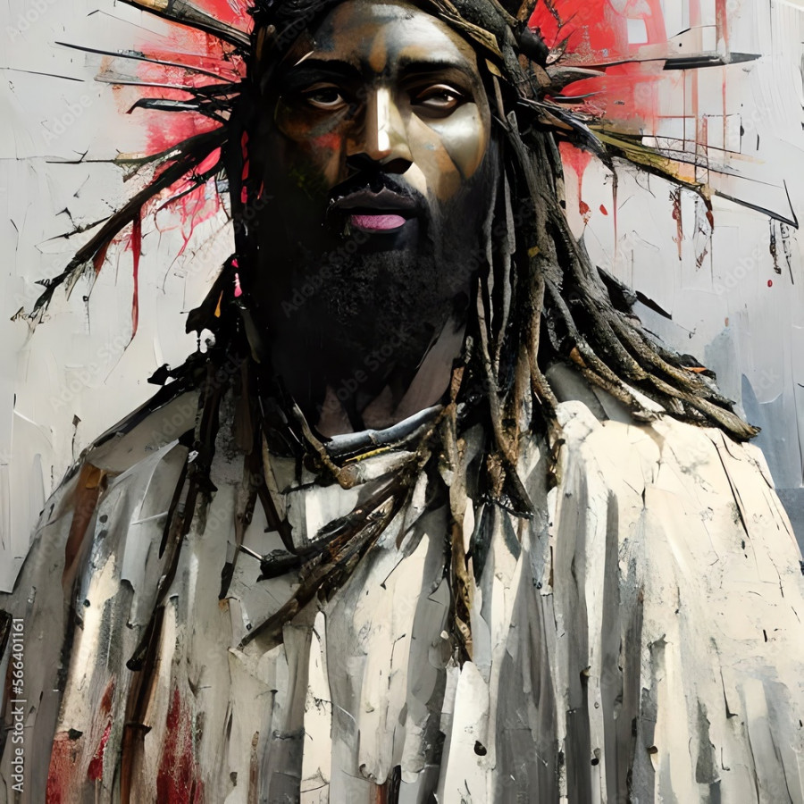 Black Jesus Stock-Illustration  Adobe Stock