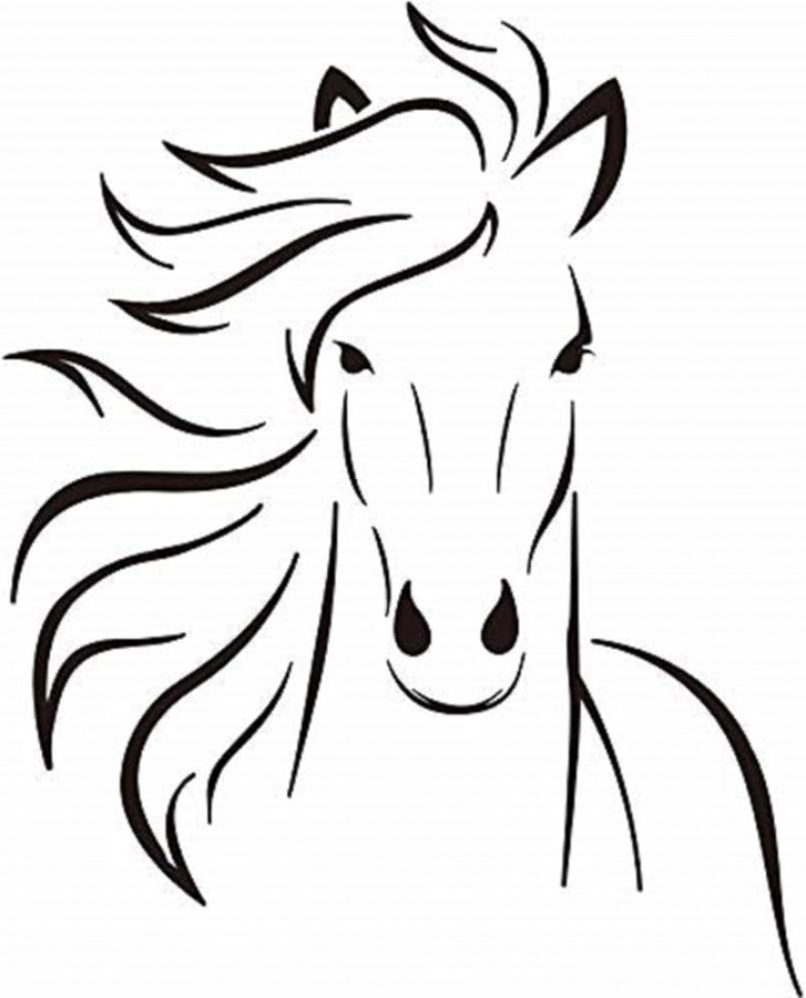 Boodecal Wall Sticker Mustang Horse Silhouette Wall Sticker Mural