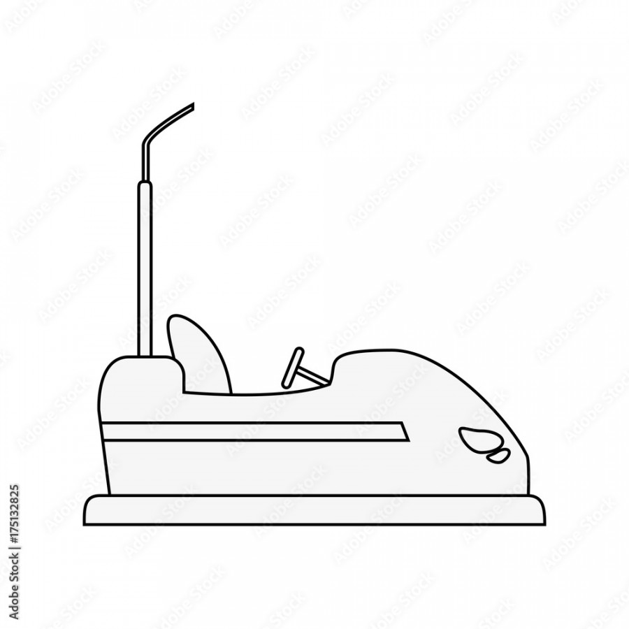 bumper cars icon image vector illustration design Stock