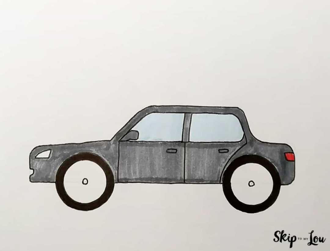 Car Drawing Easy  Skip To My Lou