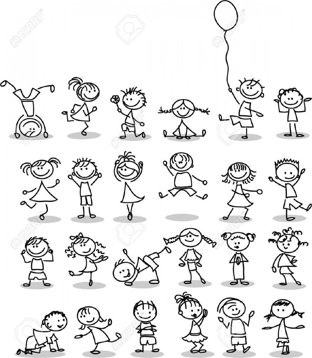 cartoon images kindergarten - Google Search  Stick figure drawing