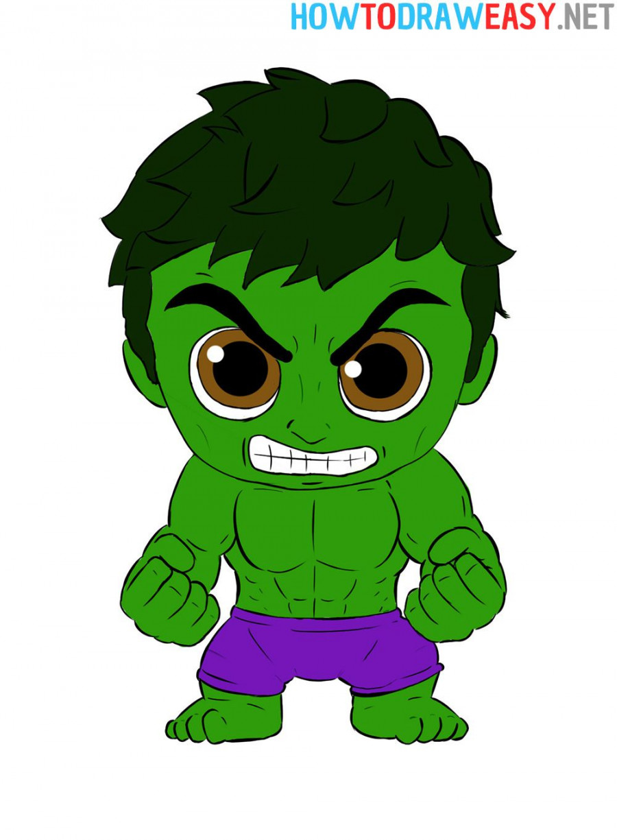 Chibi Hulk Drawing Cartoon  Chibi superhero, Cartoon drawings