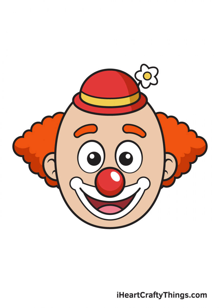 Clown Drawing - How To Draw A Clown Step By Step