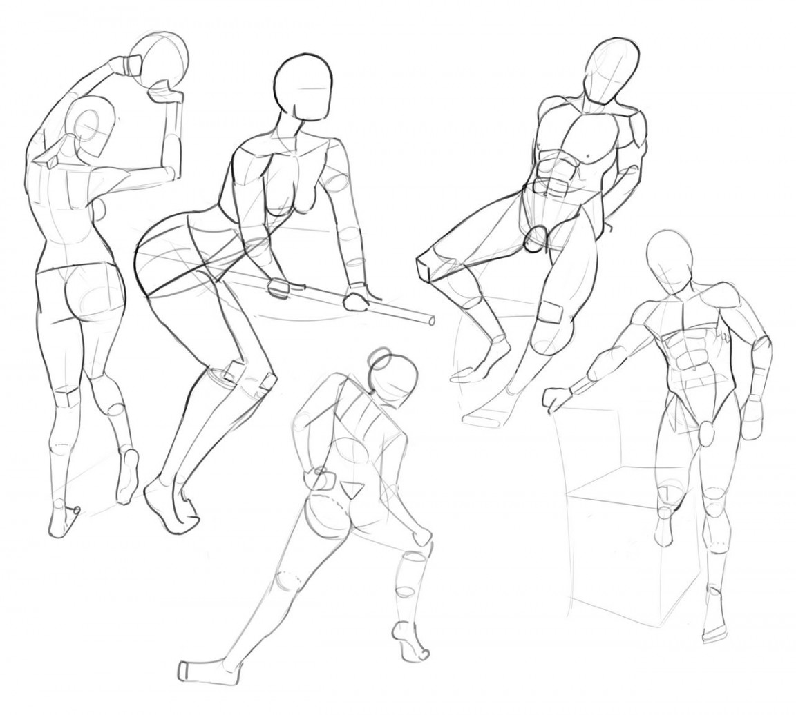 Daily Drawing - Mannequin Studies  by Quackie on DeviantArt