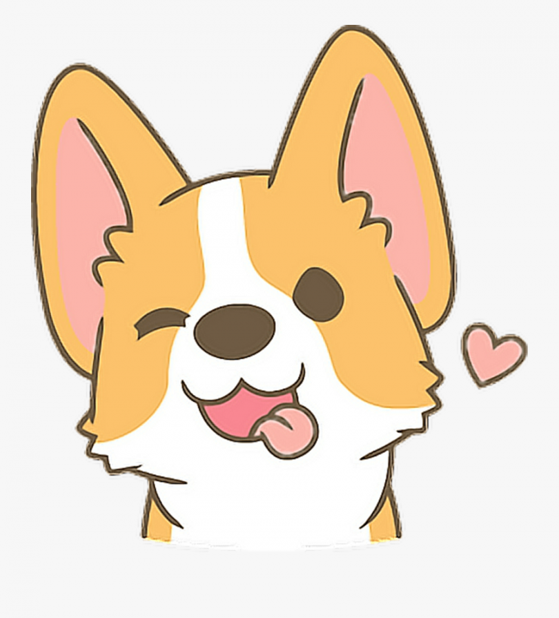 Dog Clipart Kawaii - Cute Simple Dog Drawing is a free transparent