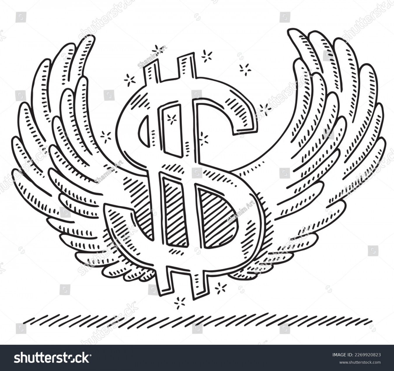 Dollar Sign Drawing Royalty-Free Images, Stock Photos & Pictures