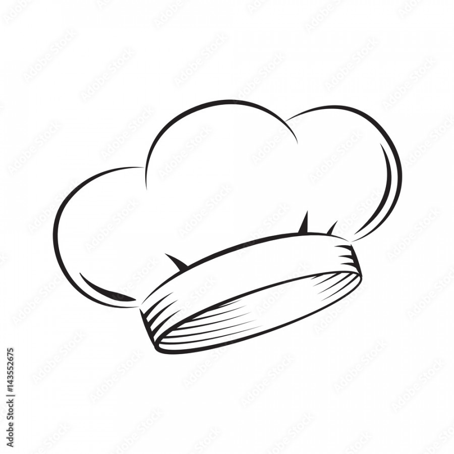 draw chef hat, vector Stock-Vektorgrafik  Adobe Stock