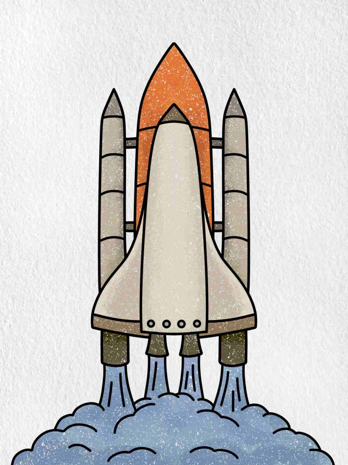 Draw Space Shuttle - HelloArtsy