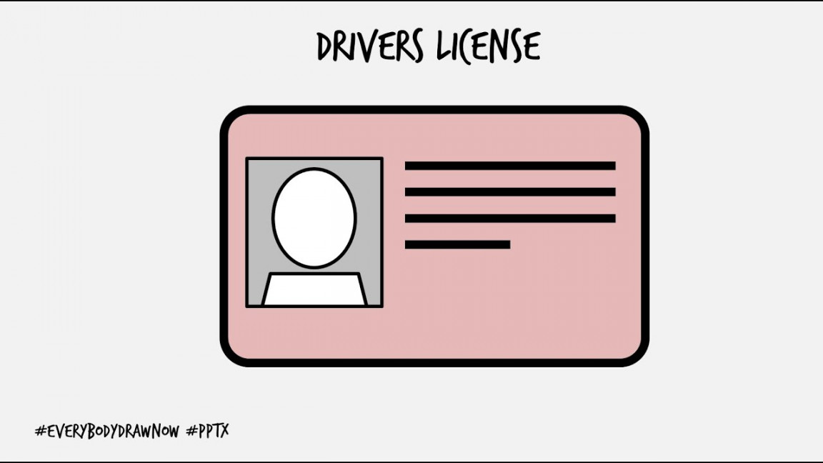 DRAWATHON: Draw a Drivers License in PowerPoint