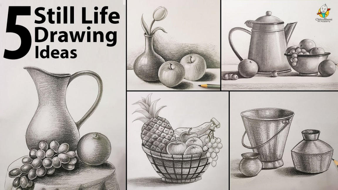 Drawing for Beginners  Still Life Easy Step By Step with Pencil Shading