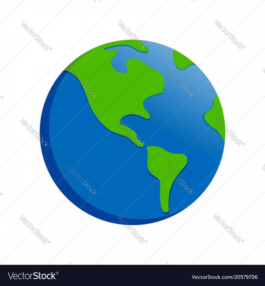 Earth cartoon drawing symbol design Royalty Free Vector