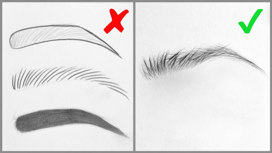 EASY TIPS for Drawing Realistic Eyebrows – Basic Mistakes and Step by Step  Tutorial