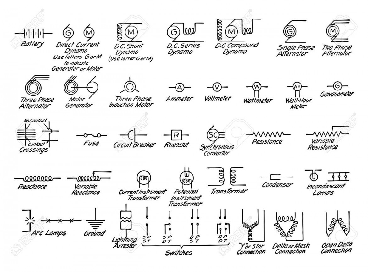 Electrical Symbols Commonly Used In Mechanical Drawing It Is The