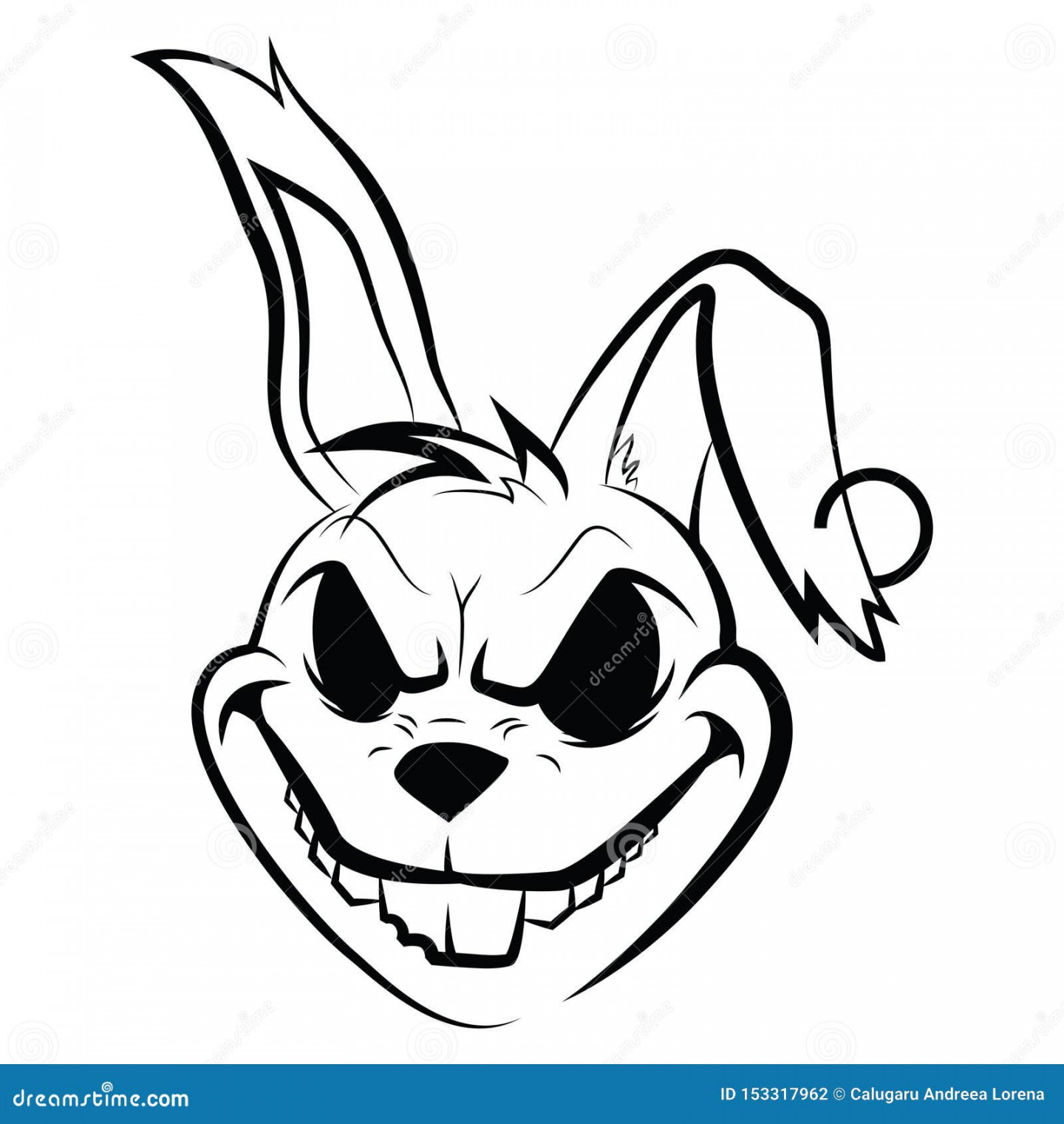 Evil Rabbit Stock Illustrations –  Evil Rabbit Stock