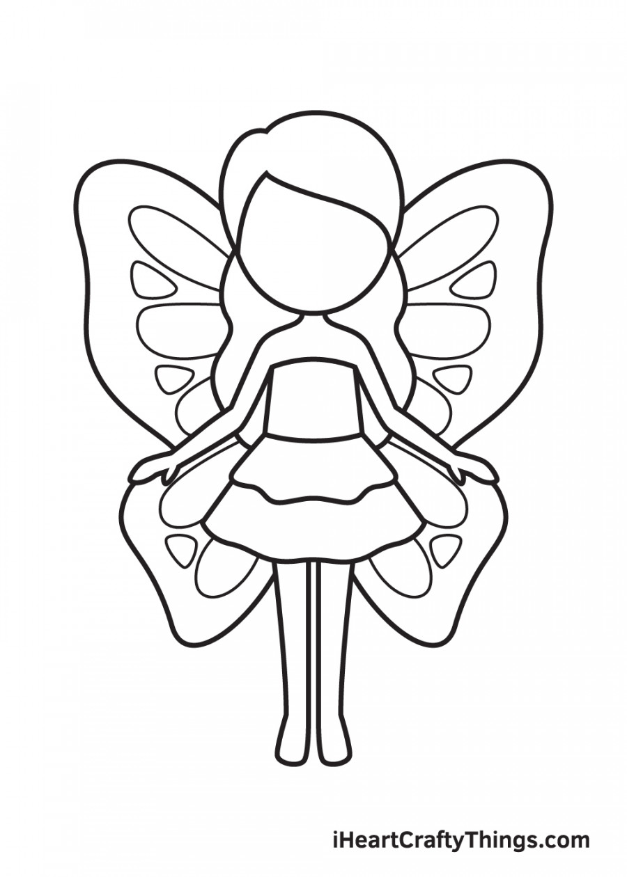 Fairy Drawing - How To Draw A Fairy Step By Step