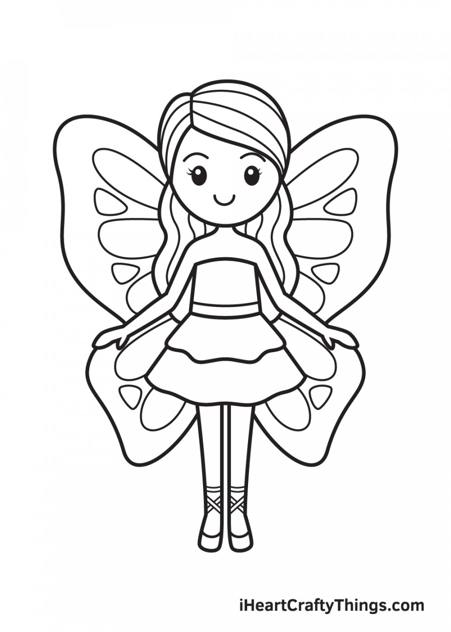 Fairy Drawing - How To Draw A Fairy Step By Step