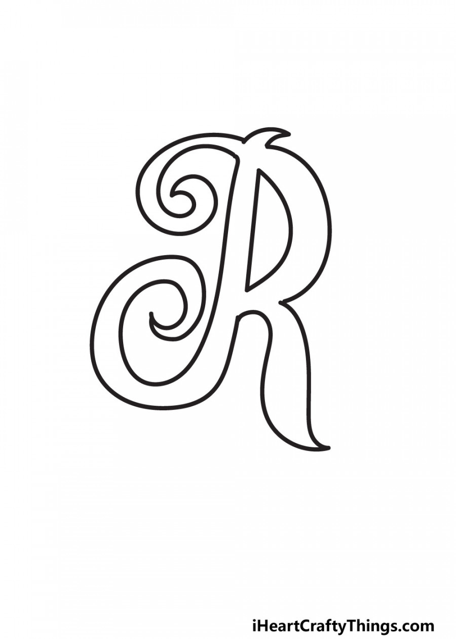 Fancy Letter R: Draw Your Own Fancy Letter R In  Easy Steps