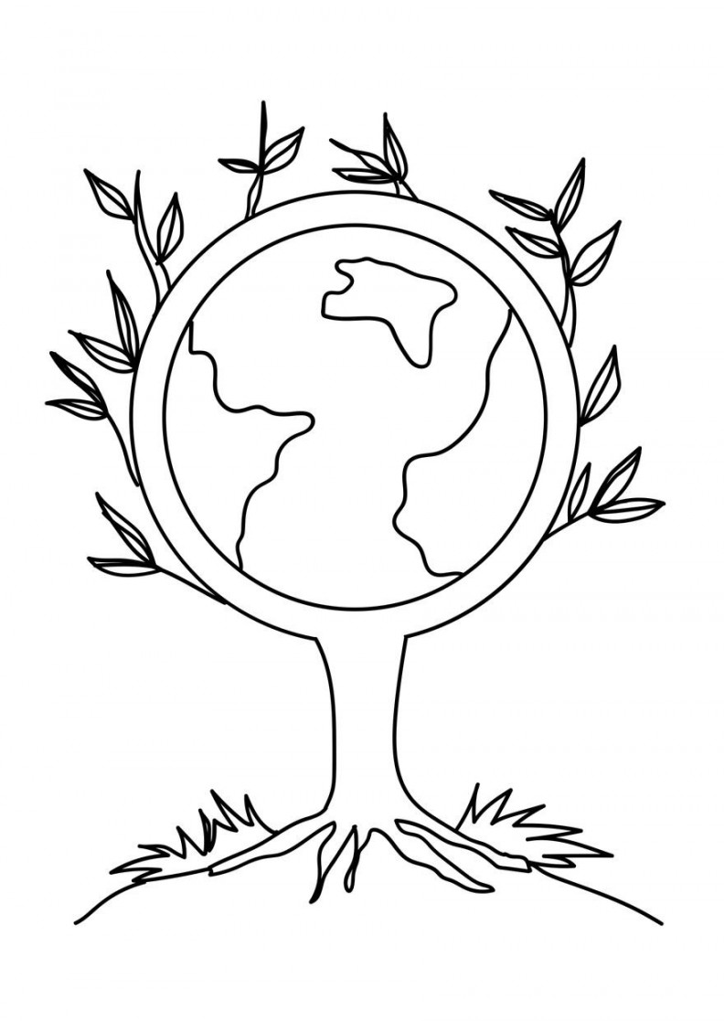 Free Beautiful Earth Day Drawing - Download in PDF, Illustrator