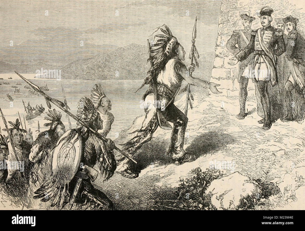 French indian war drawing hi-res stock photography and images - Alamy