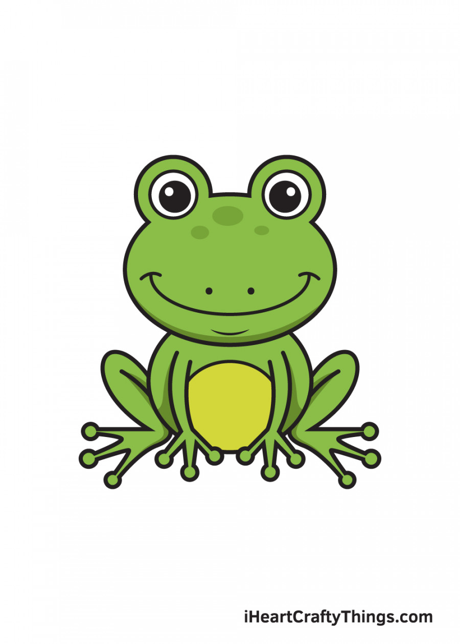 Frog Drawing - How To Draw A Frog Step By Step