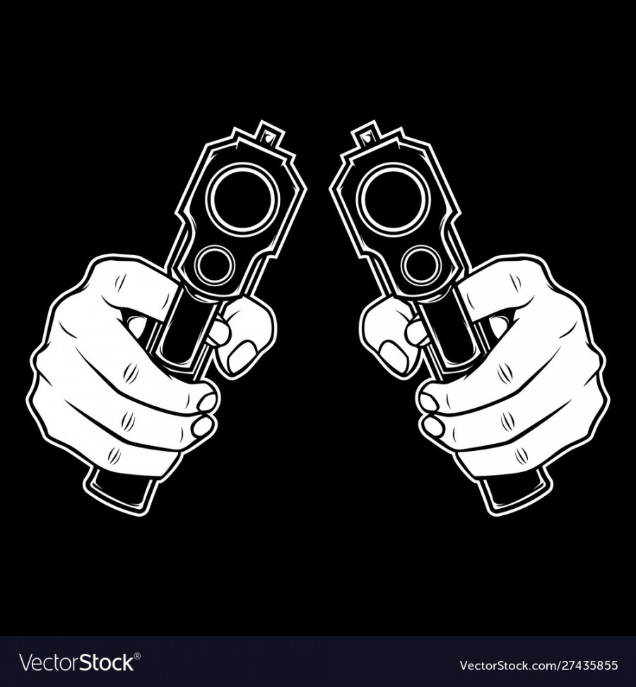 Gangster Gun Graffiti Vector Images ()