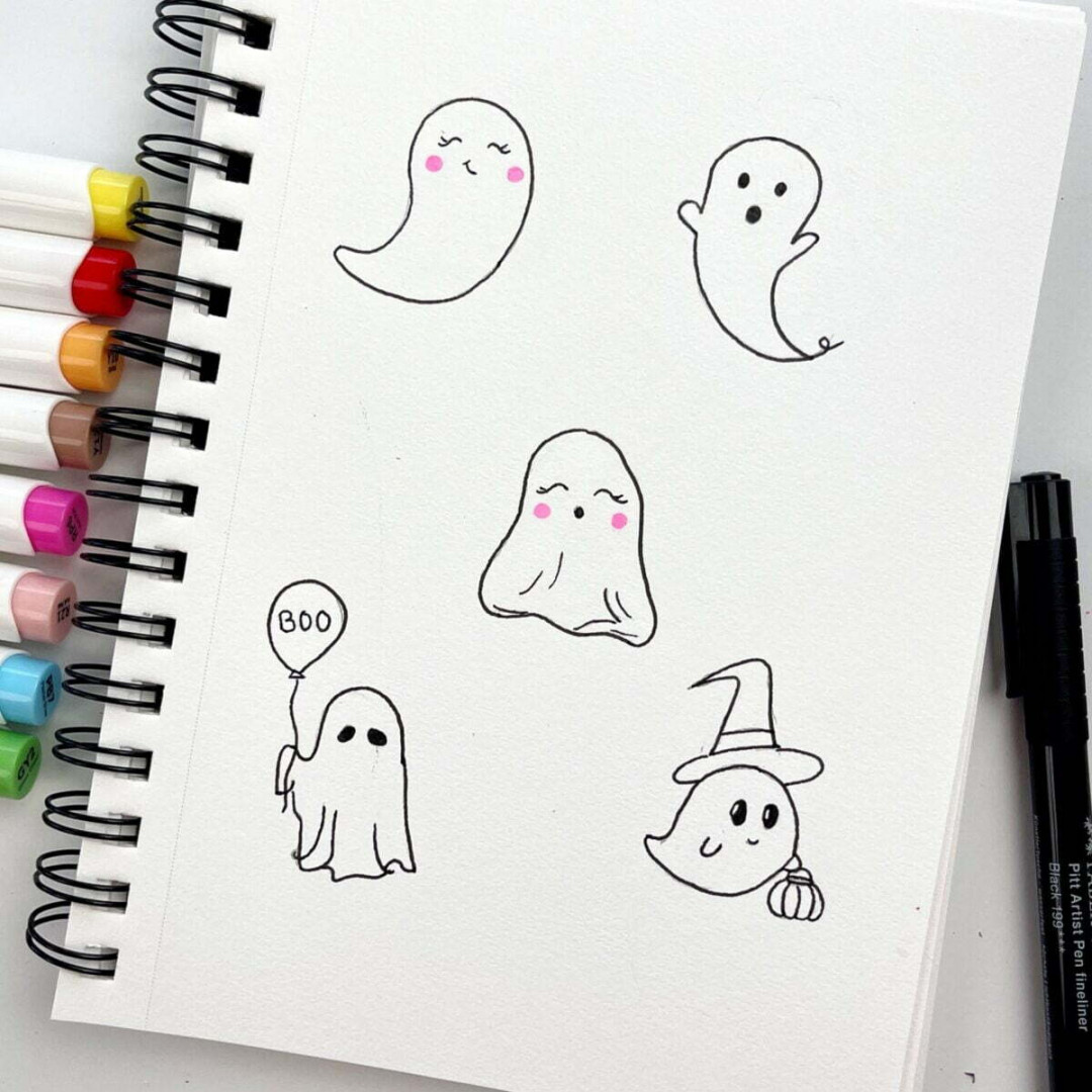 Ghost Drawing Ideas: How To Draw A Ghost