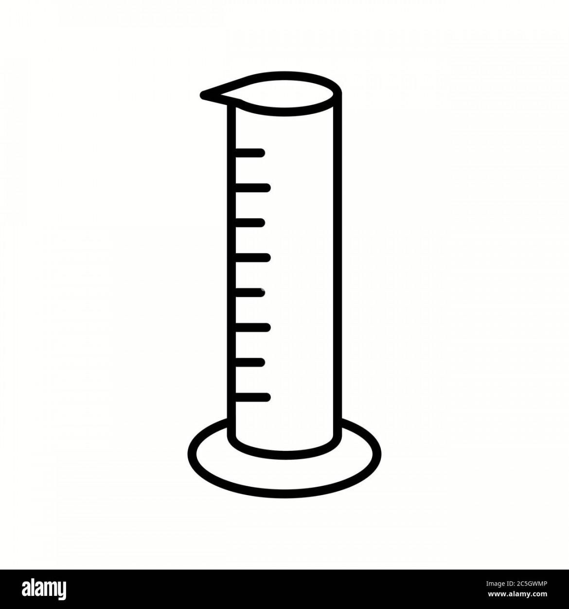 Graduated cylinder Cut Out Stock Images & Pictures - Alamy