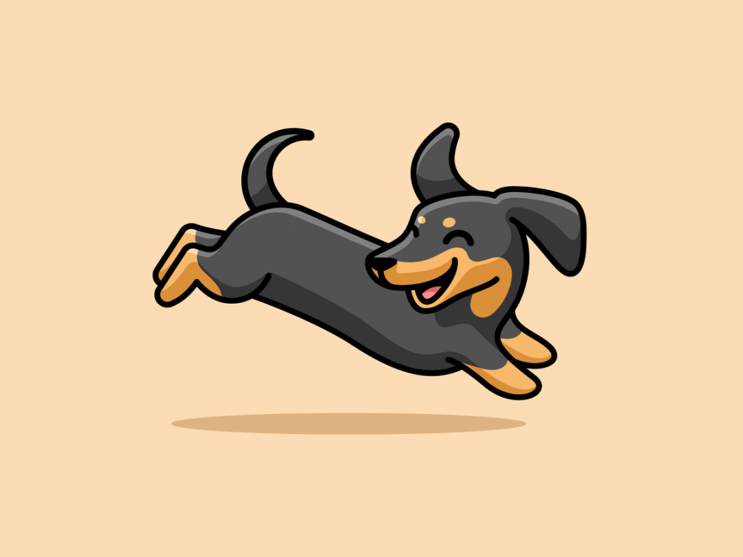 Hi  Dachshund cartoon, Cute dog drawing, Dachshund illustration